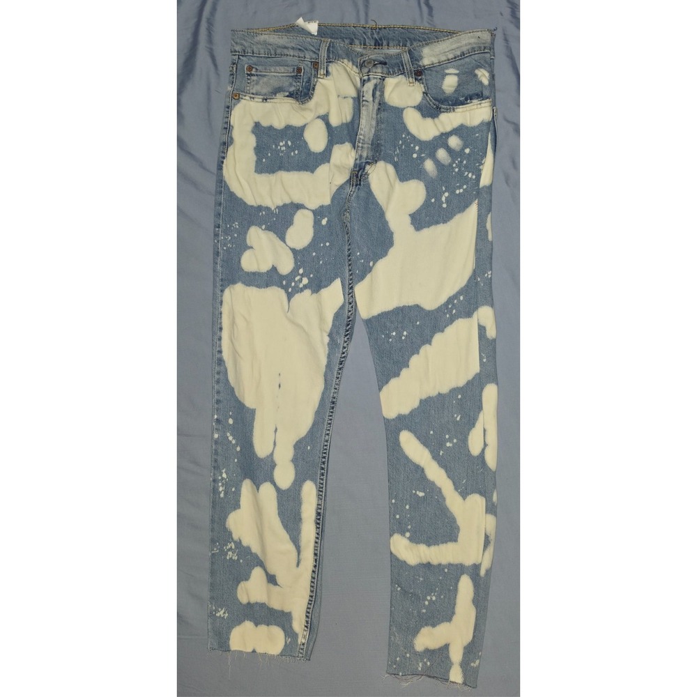 Levis 512 "Irregular" Bleached Jeans Mens W40 L30 Blue Slim‎ Tapered Stretch NWT